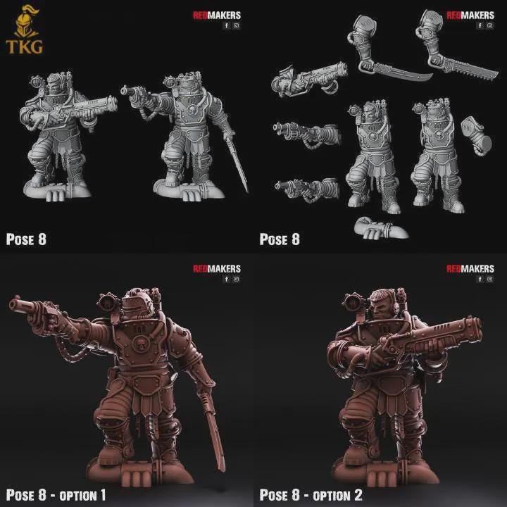 Solar Guard Kill Squad by Red Makers | 3D printed Tabletop Miniatures