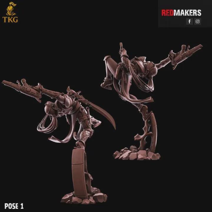The Silent Masque Kill Squad by Red Makers | 3D printed Tabletop Miniatures