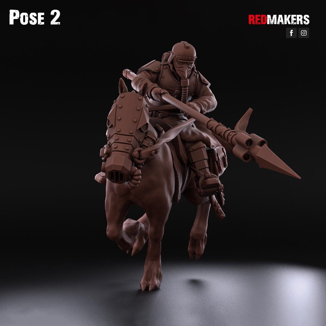 Cavalry of the Imperial Force by Red Makers | 3D printed Tabletop Miniatures