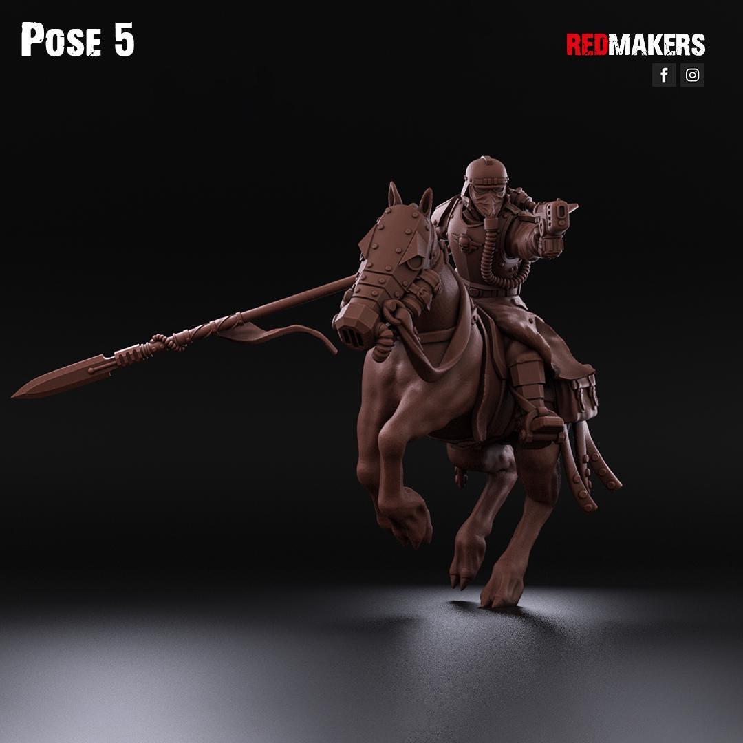 Cavalry of the Imperial Force by Red Makers | 3D printed Tabletop Miniatures