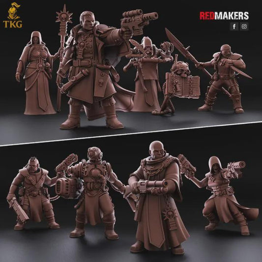 Inquisition Kill Squad by Red Makers | 3D Printed Tabletop Miniatures