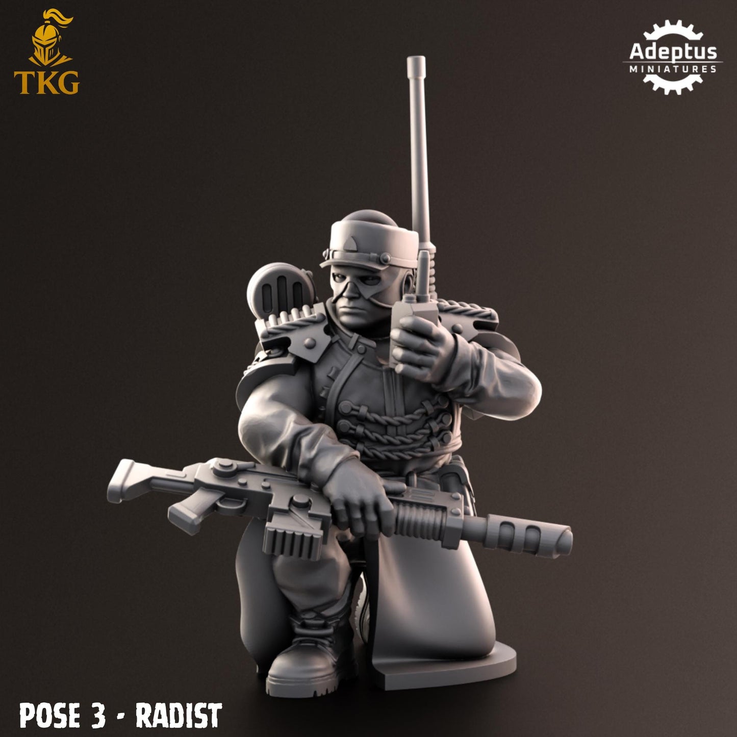 Nightcloak Regiment Command Squad by Adeptus Miniatures | 3D printed Tabletop Miniatures