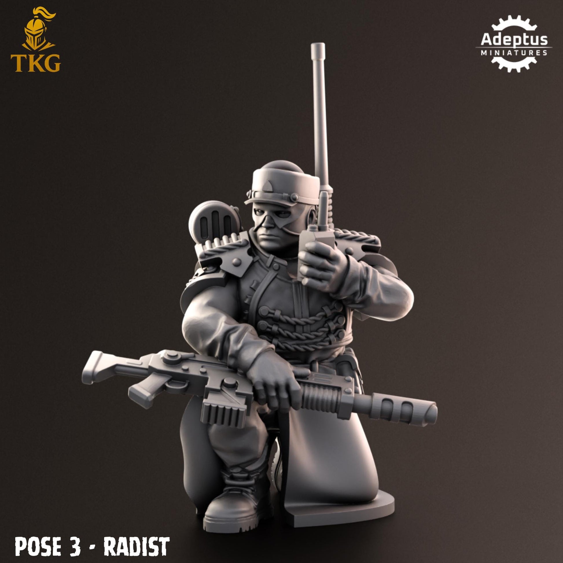 Nightcloak Regiment Command Squad by Adeptus Miniatures | 3D printed Tabletop Miniatures