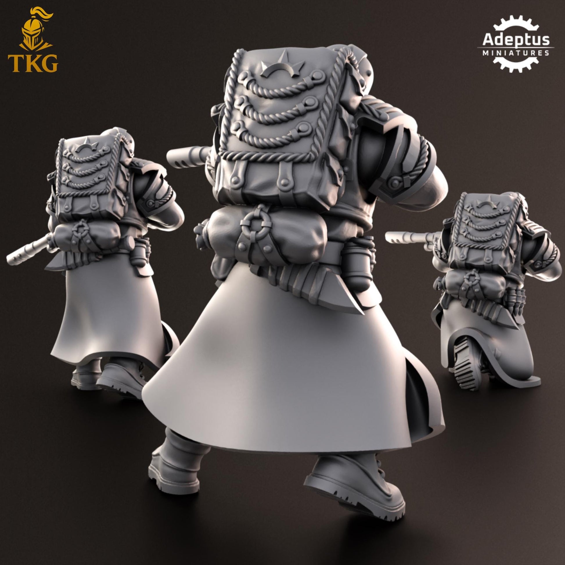 Nightcloak Regiment Snipers by Adeptus Miniatures | 3D printed Tabletop Miniatures