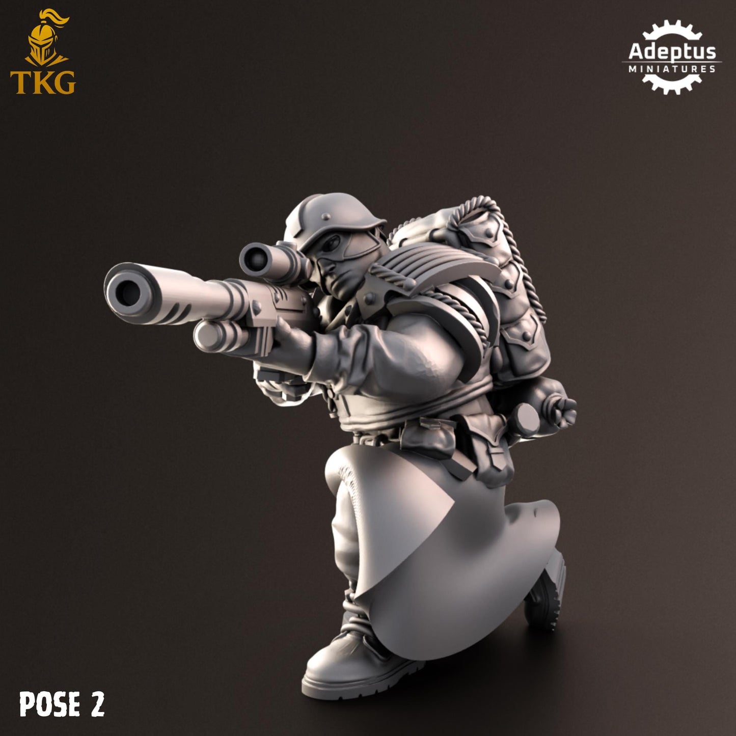 Nightcloak Regiment Snipers by Adeptus Miniatures | 3D printed Tabletop Miniatures