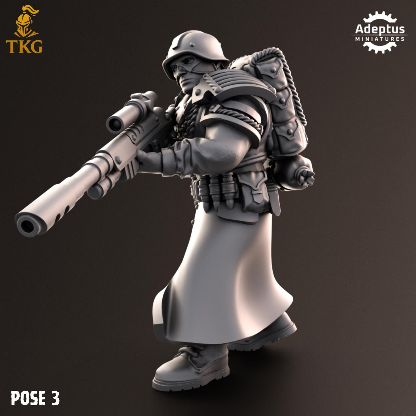 Nightcloak Regiment Snipers by Adeptus Miniatures | 3D printed Tabletop Miniatures