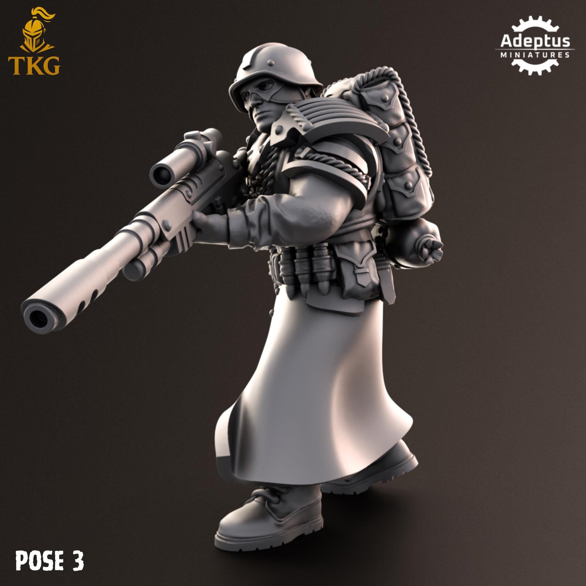 Nightcloak Regiment Snipers by Adeptus Miniatures | 3D printed Tabletop Miniatures