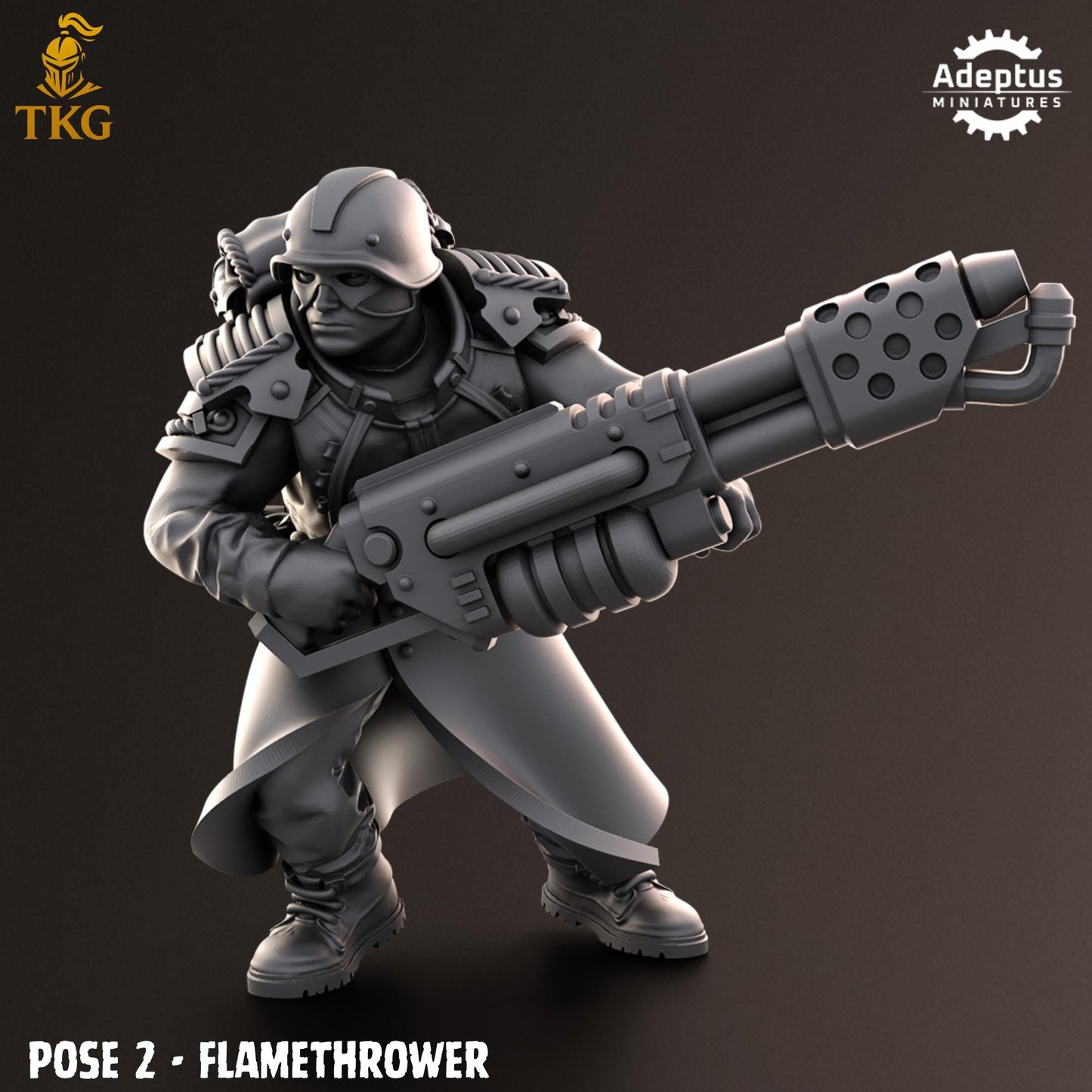 Nightcloak Regiment Special Weapons Team by Adeptus Miniatures | 3D printed Tabletop Miniatures