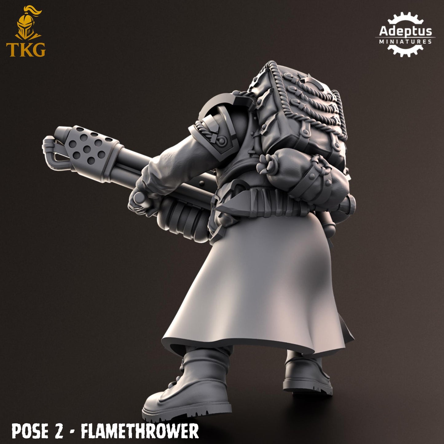 Nightcloak Regiment Special Weapons Team by Adeptus Miniatures | 3D printed Tabletop Miniatures