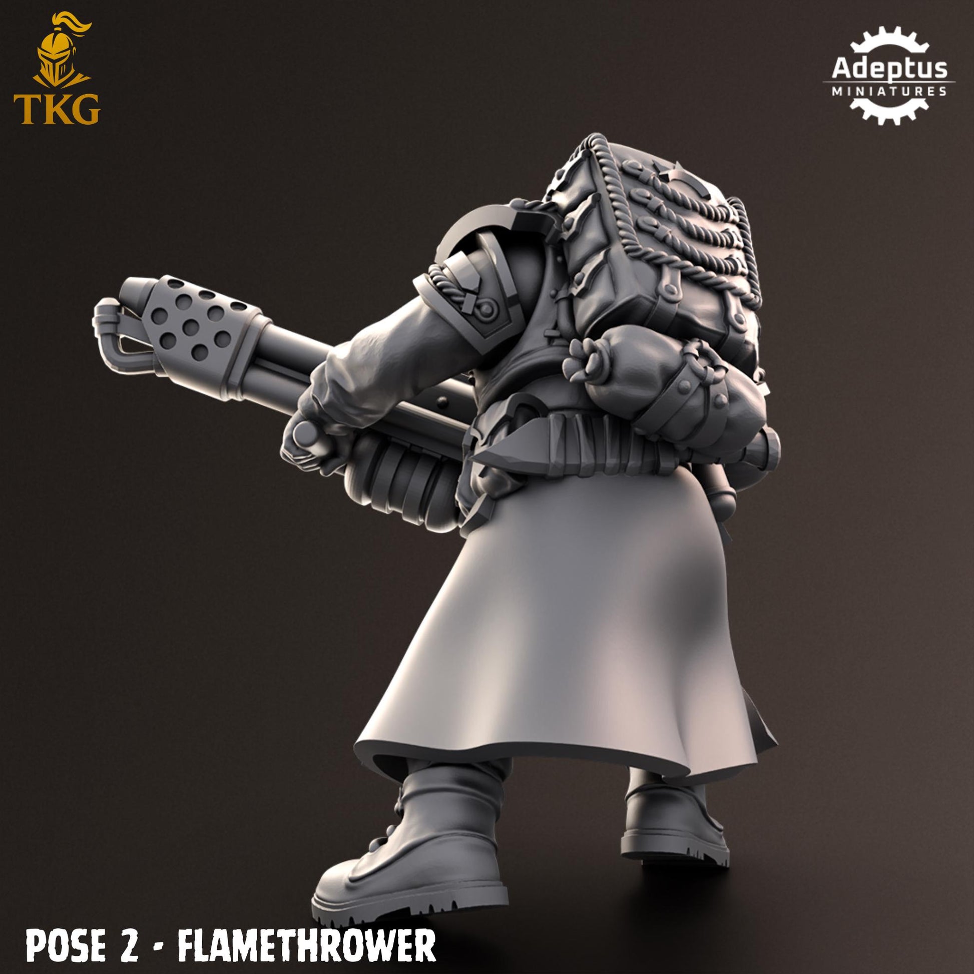 Nightcloak Regiment Special Weapons Team by Adeptus Miniatures | 3D printed Tabletop Miniatures