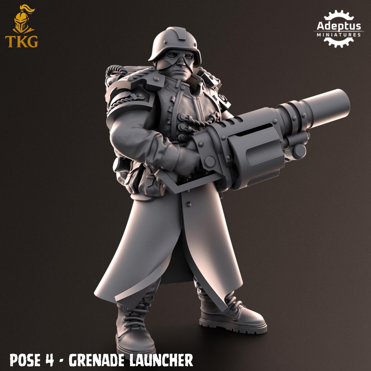 Nightcloak Regiment Special Weapons Team by Adeptus Miniatures | 3D printed Tabletop Miniatures