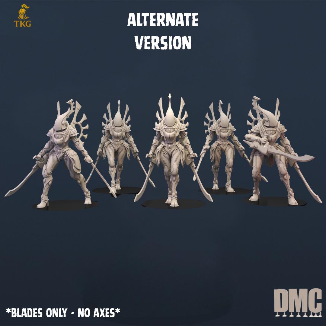 Bone Blades by DrunkMag0sCellar | Alternate Version available | 3D printed Tabletop Miniatures