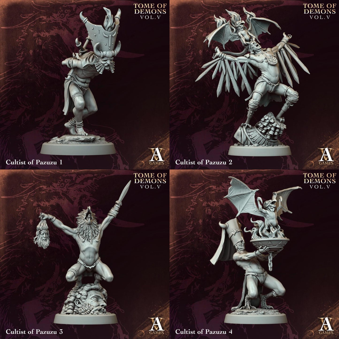 Tome of Demons- Vol. V by ArchvillainGames | 3D Printed Miniatures