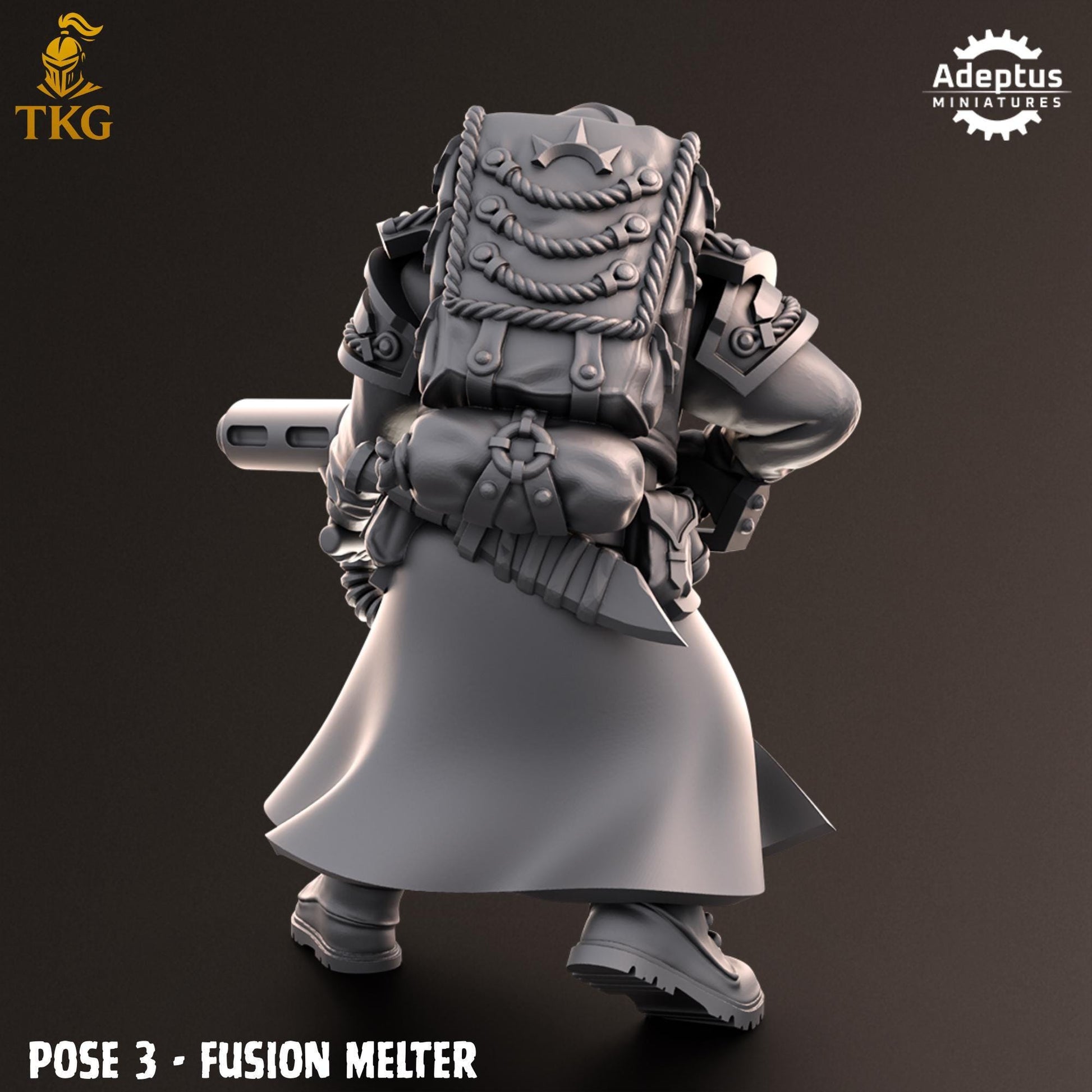 Nightcloak Regiment Special Weapons Team by Adeptus Miniatures | 3D printed Tabletop Miniatures