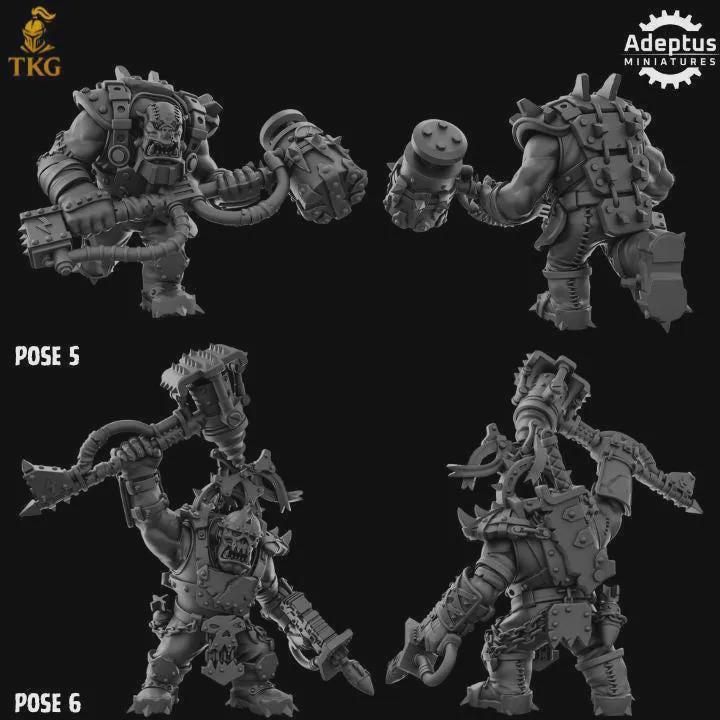 Orks Kill Squad by Adeptus Miniatures | 3D printed Tabletop Miniatures