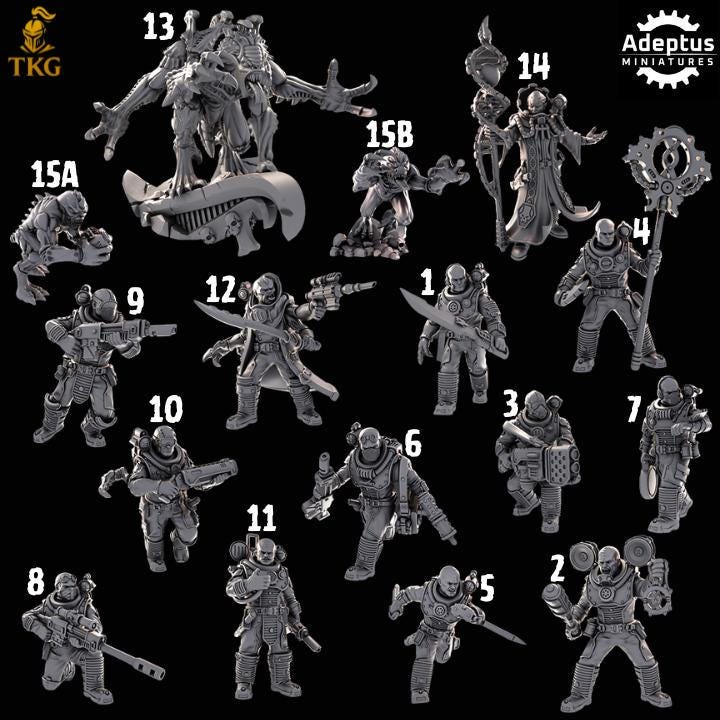 The Hiveborne Kill Squad by Adeptus Miniatures | 3D printed Tabletop Miniatures