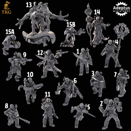 The Hiveborne Kill Squad by Adeptus Miniatures | 3D printed Tabletop Miniatures