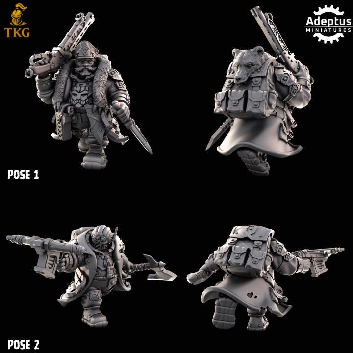 Dwarves Kill Squad by Adeptus Miniatures | 3D printed Tabletop Miniatures