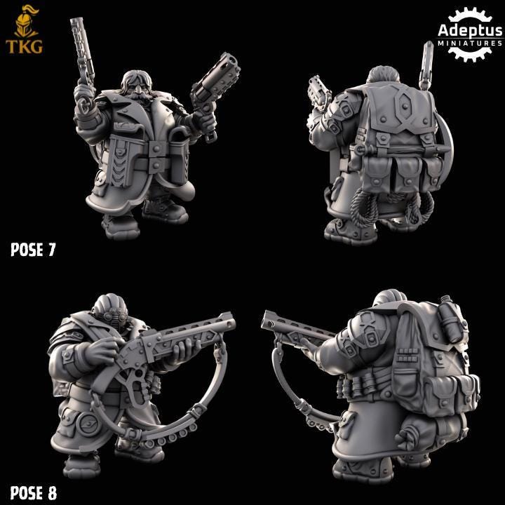Dwarves Kill Squad by Adeptus Miniatures | 3D printed Tabletop Miniatures