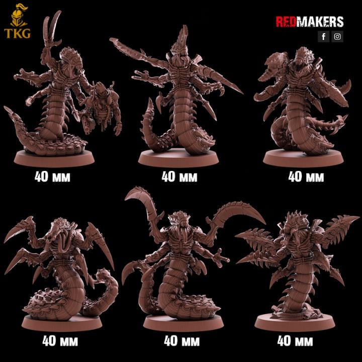 Swarnids by Red Makers | 3D printed Tabletop Miniatures