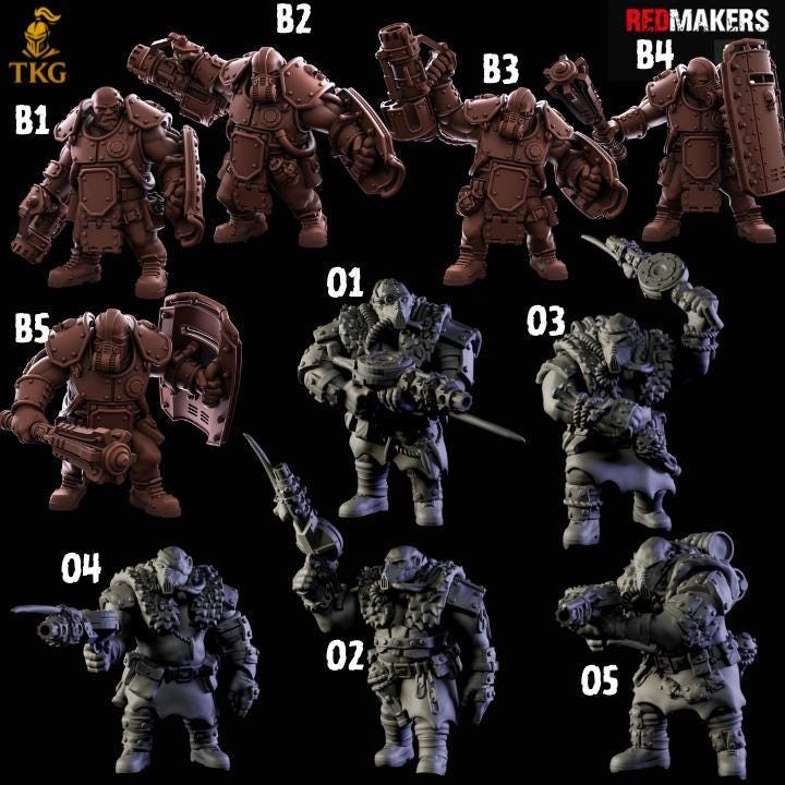 Nimblers Kill Squad by Adeptus Miniatures | 3D printed Tabletop Miniatures
