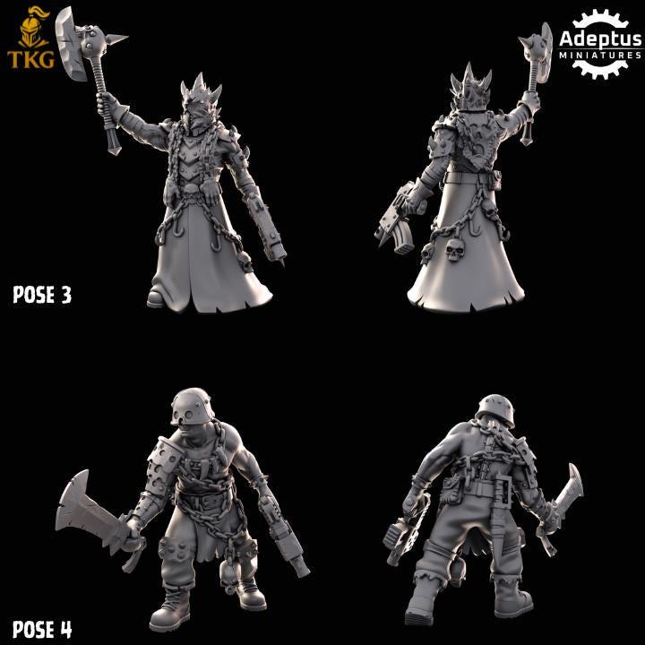 Cultists of the Silent Pyre Kill Squad by Adeptus Miniature | 3D printed Tabletop Miniatures