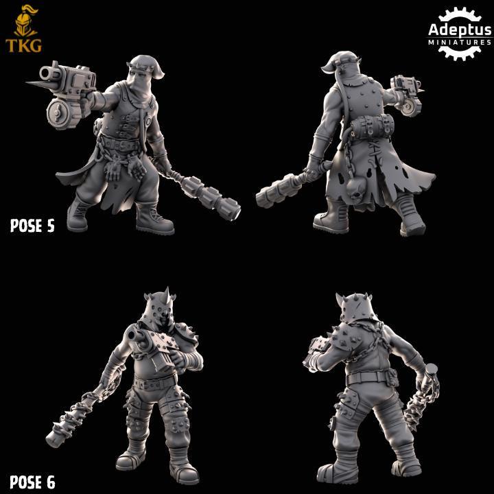 Cultists of the Silent Pyre Kill Squad by Adeptus Miniature | 3D printed Tabletop Miniatures