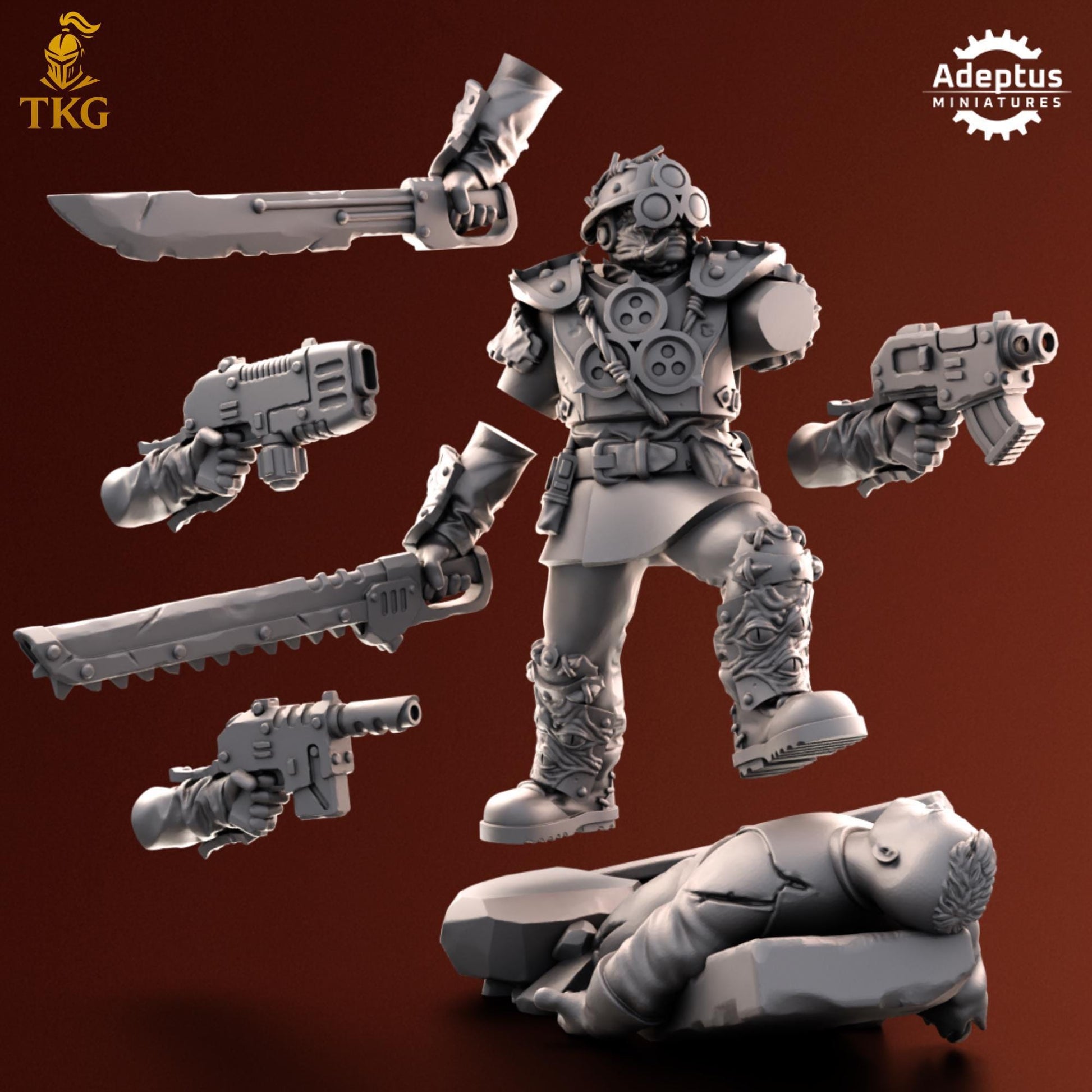 Rotmark Legion Commander by Adeptus Miniatures | 3D printed Tabletop Miniatures