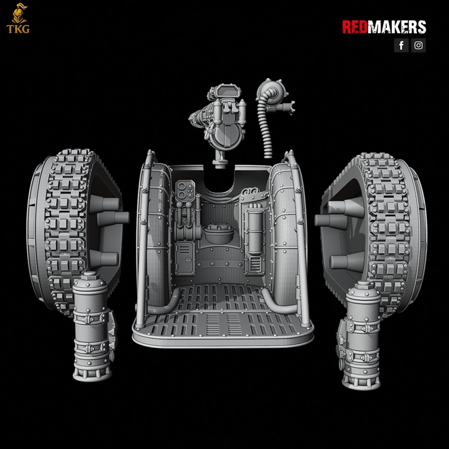 Solar Guard - Heavy Support Squad by Red Makers | 3D printed Tabletop Miniatures
