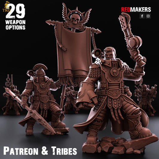 Solar Guard - Tactical Command Squad - Imperial Force by Red Makers | 3D printed Tabletop Miniatures