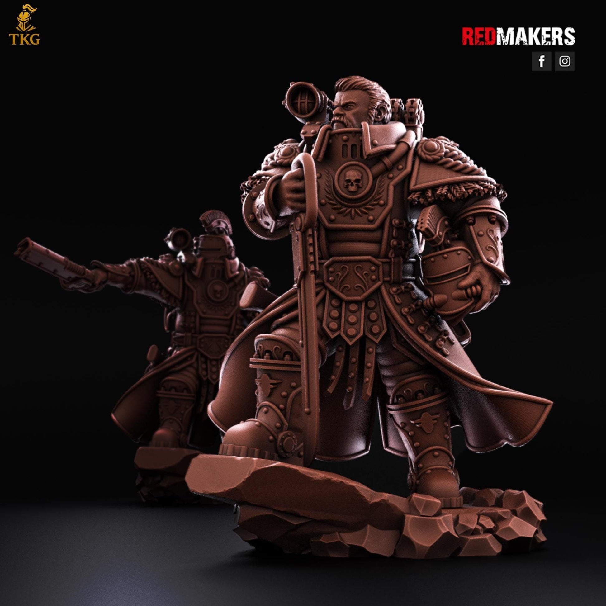 Solar Guard - Officer of the Imperial Force by Red Makers | 3D printed Tabletop Miniatures