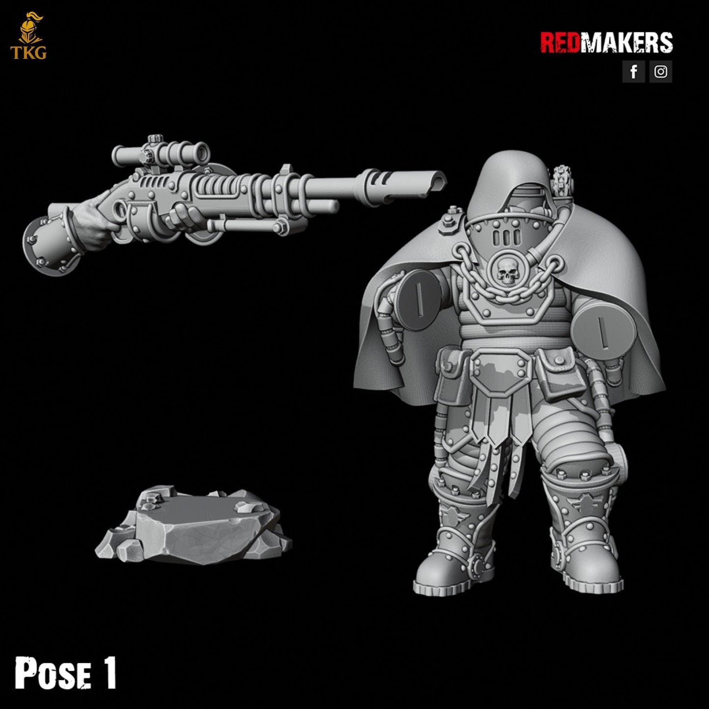 Solar Guard - Snipers of the Imperial Force by Red Makers | 3D printed Tabletop Miniatures