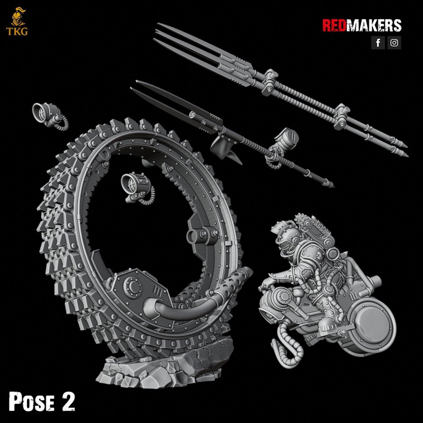 Riders of the Imperial Force by Red Makers | 3D printed Tabletop Miniatures