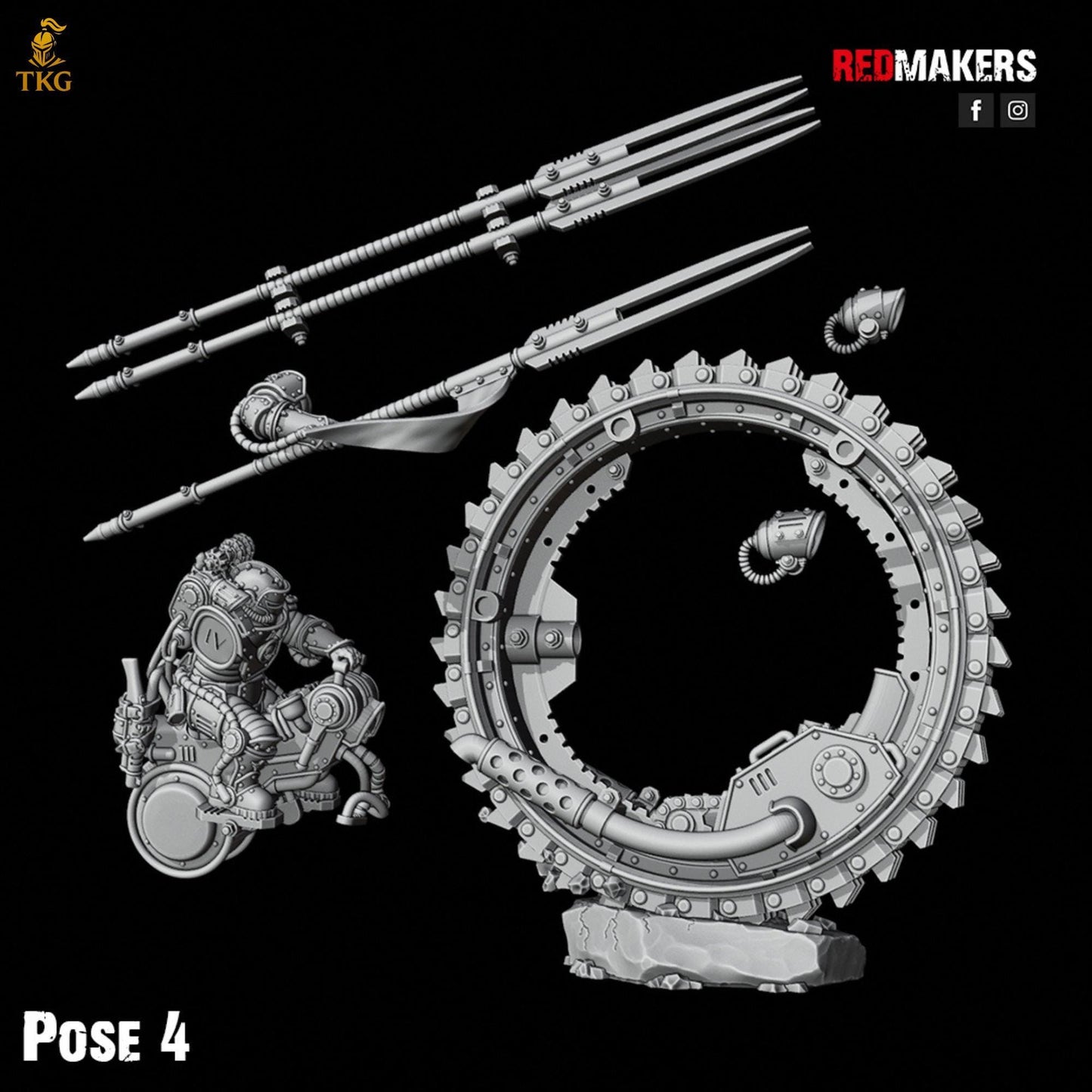 Riders of the Imperial Force by Red Makers | 3D printed Tabletop Miniatures