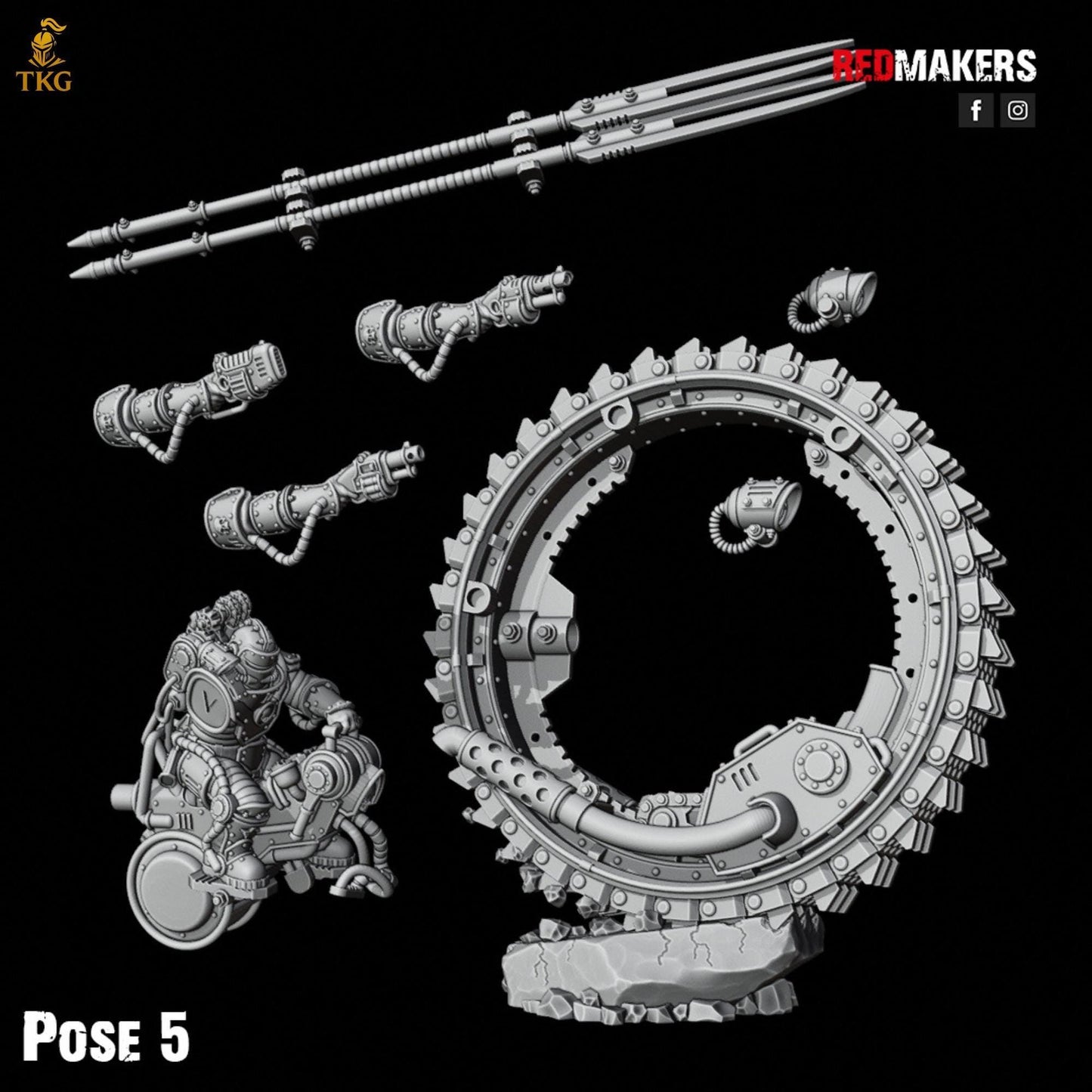 Riders of the Imperial Force by Red Makers | 3D printed Tabletop Miniatures