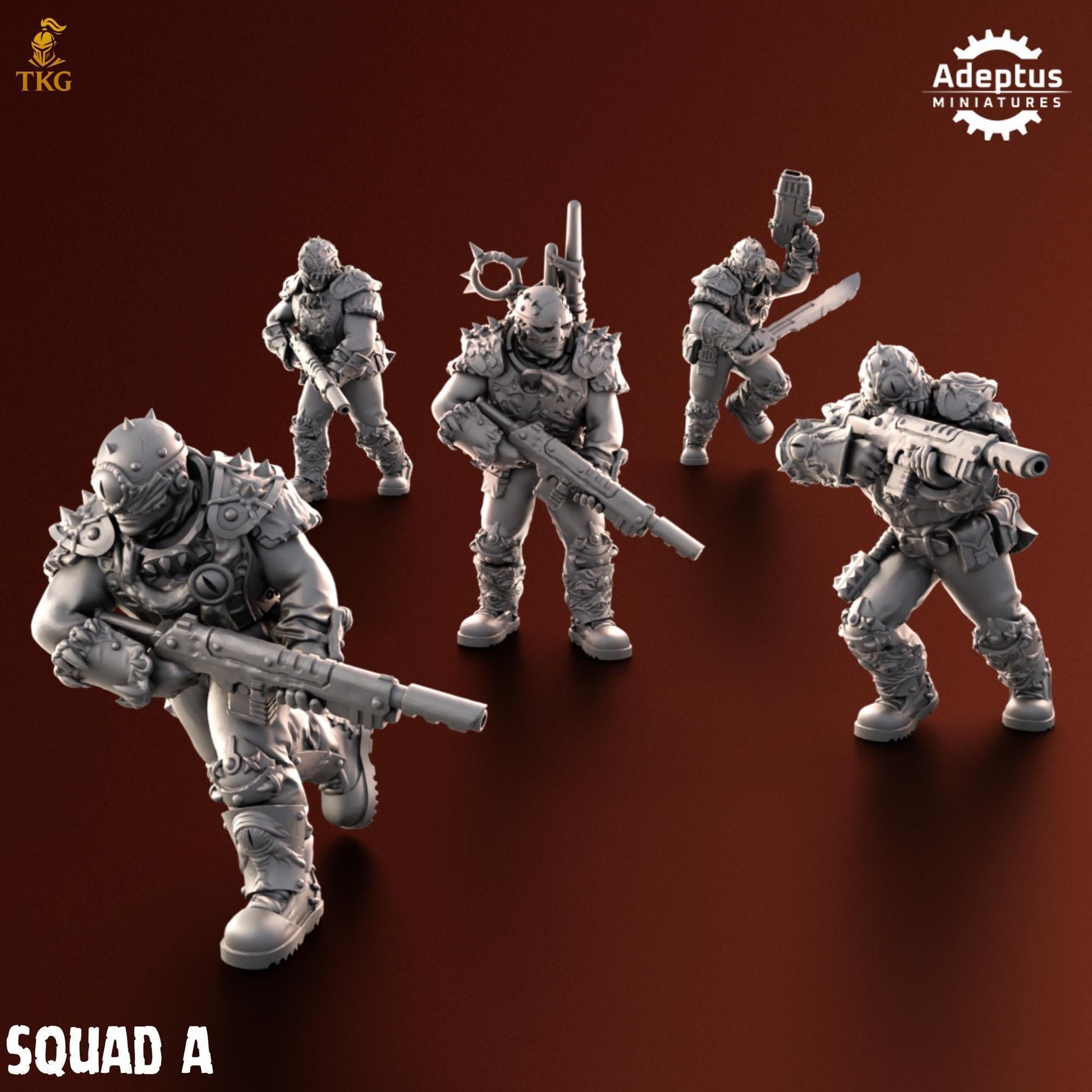 Rotmark Legion Squad by Adeptus Miniatures | 3D printed Tabletop Miniatures