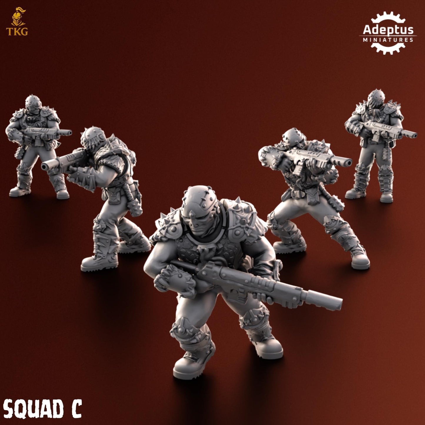 Rotmark Legion Squad by Adeptus Miniatures | 3D printed Tabletop Miniatures