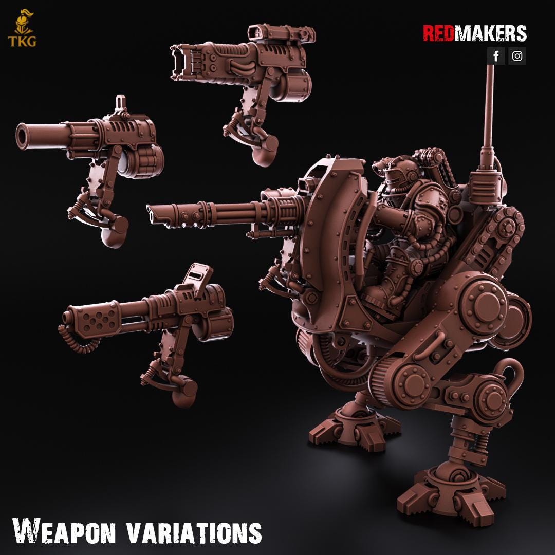 Scout Solar Mech - Imperial Force by Red Makers | 3D printed Tabletop Miniatures