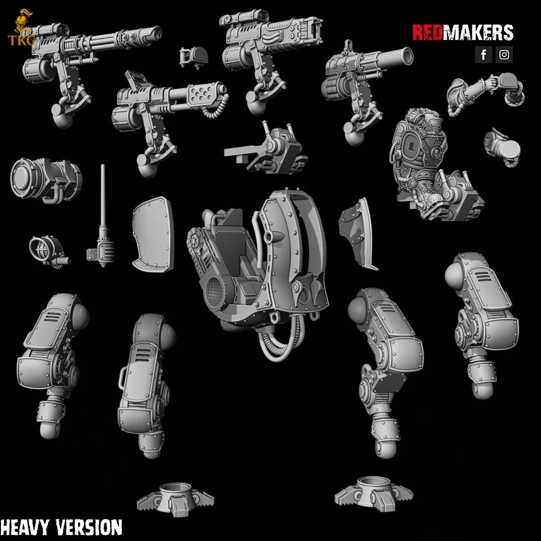 Scout Solar Mech - Imperial Force by Red Makers | 3D printed Tabletop Miniatures