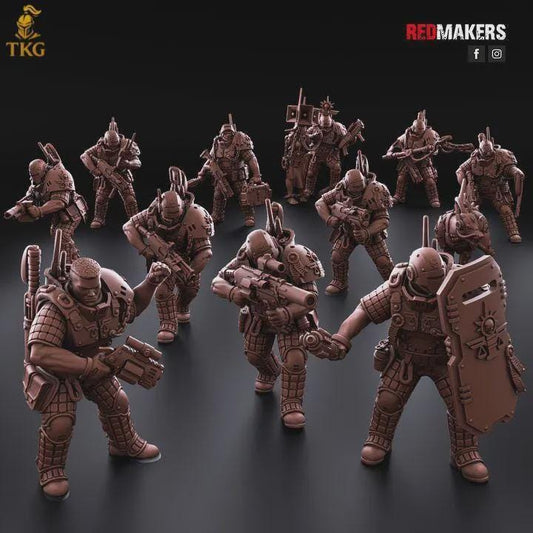 Lawbringer Kill Squad by Red Makers | 3D printed Tabletop Miniatures