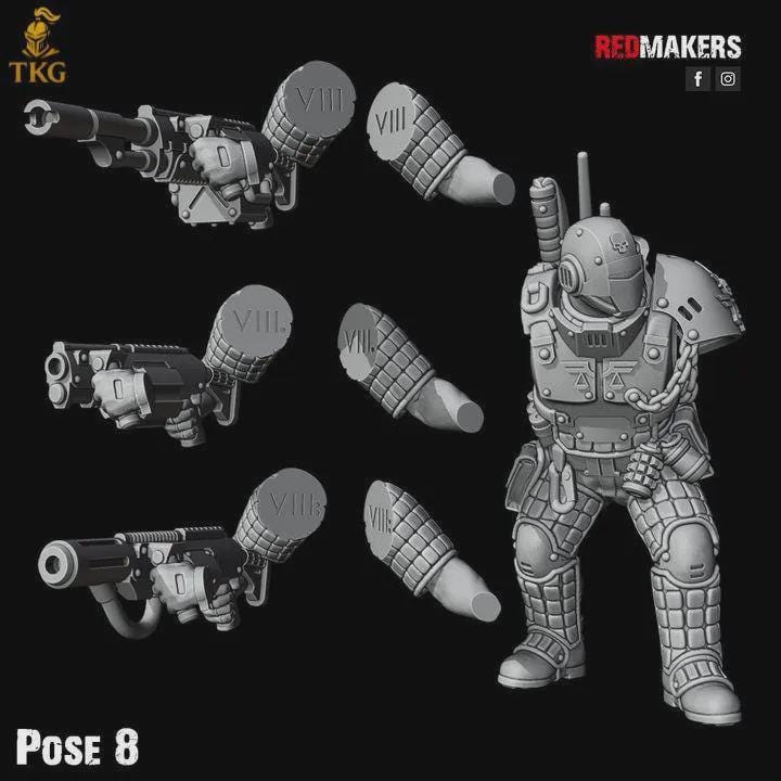 Lawbringer Kill Squad by Red Makers | 3D printed Tabletop Miniatures