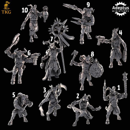 Gorehorn Kill Squad by Adeptus Miniatures | 3D printed Tabletop Miniatures