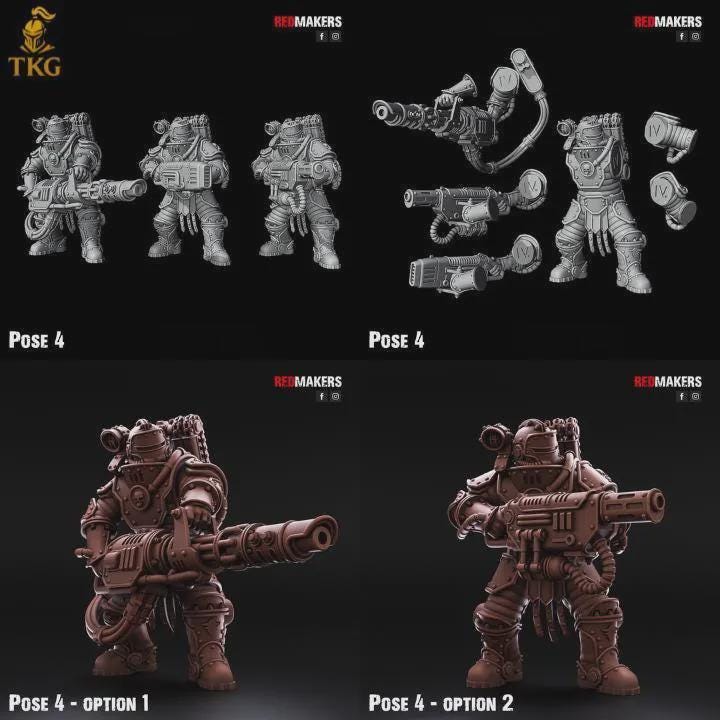Solar Guard Kill Squad by Red Makers | 3D printed Tabletop Miniatures