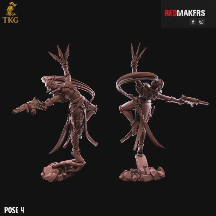 The Silent Masque Kill Squad by Red Makers | 3D printed Tabletop Miniatures