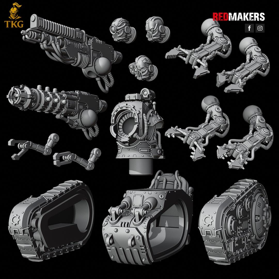 Omniforge Mech-Breachers by RedMakers | 3D Printed Tabletop Miniatures
