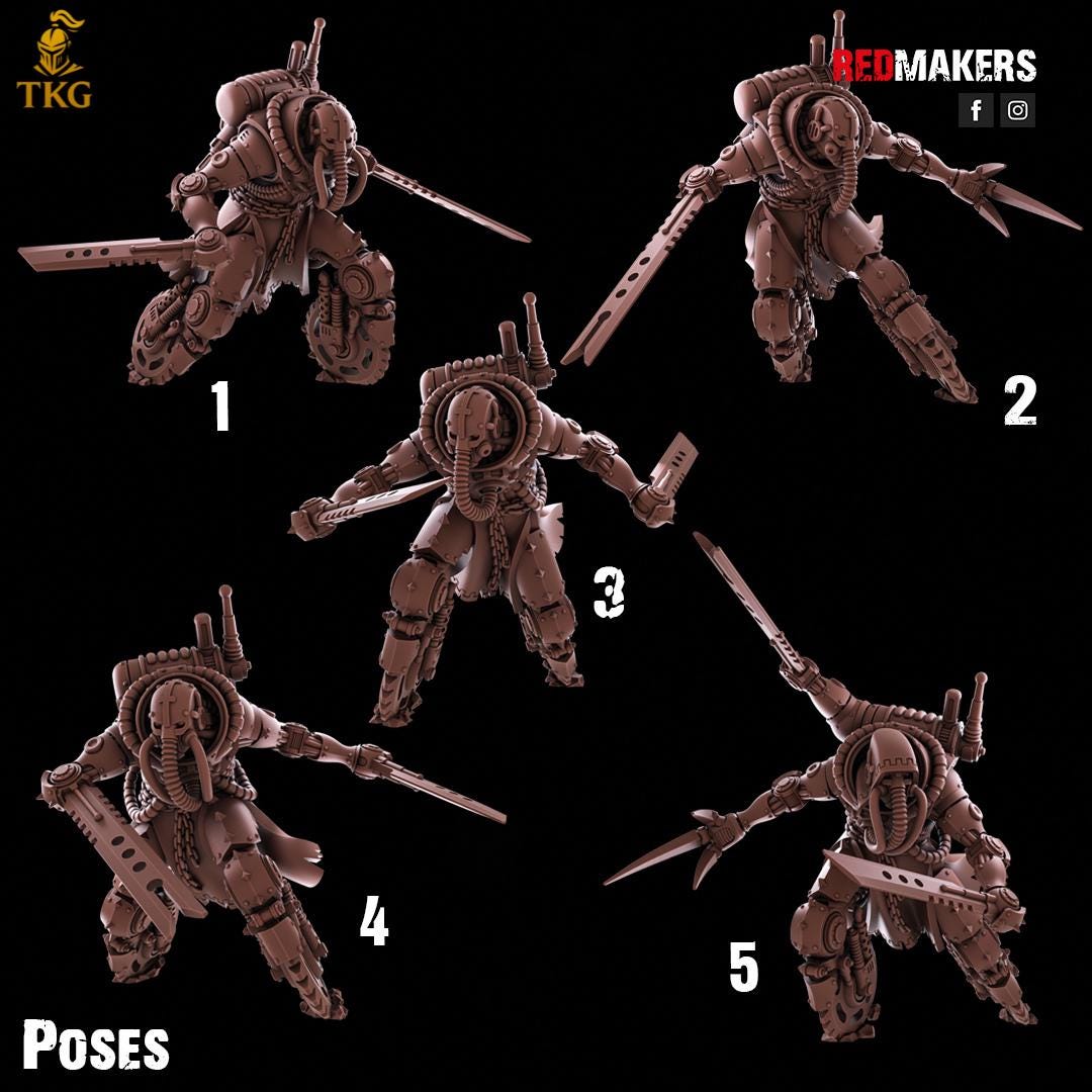 Omniforge Blade Reapers by RedMakers | 3D Printed Tabletop Miniatures