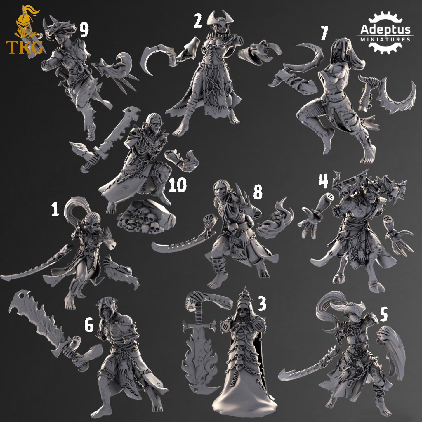 Umbral Stalkers Kill Squad by Adeptus Miniatures | 3D Printed Tabletop Miniatures