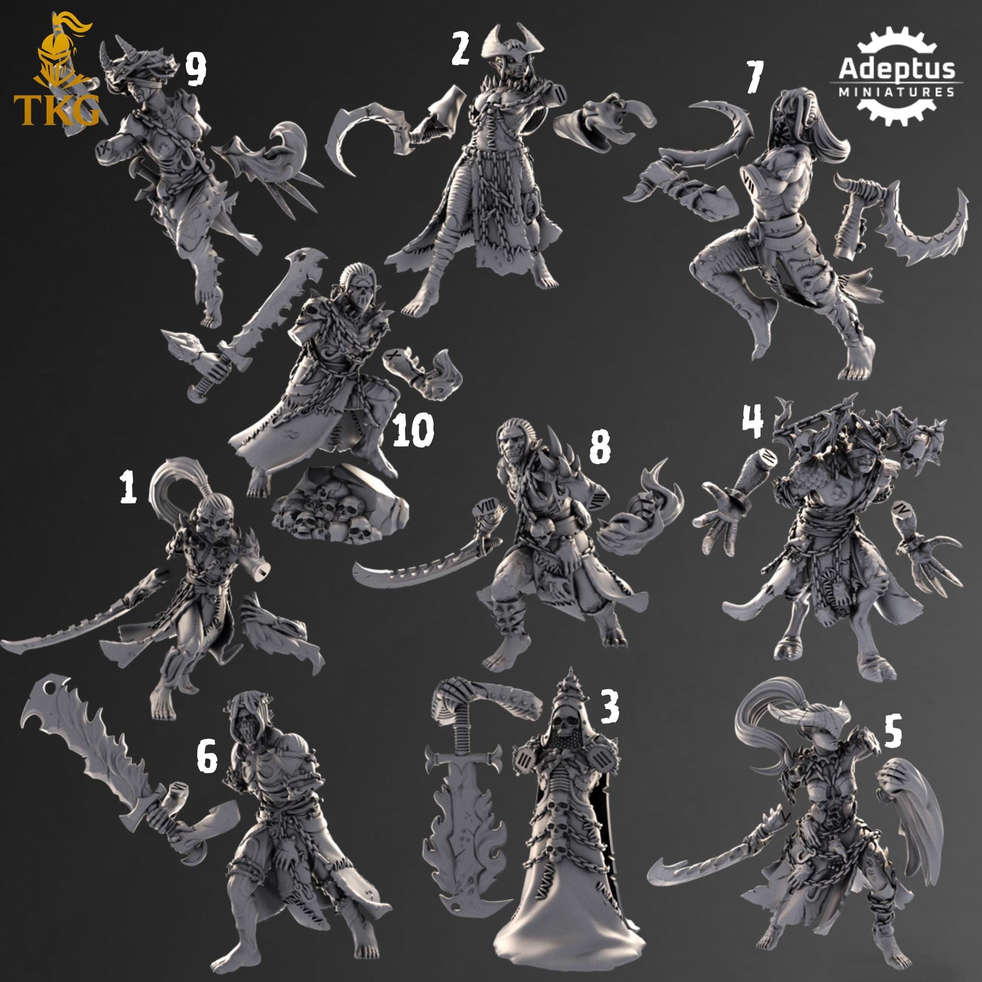 Umbral Stalkers Kill Squad by Adeptus Miniatures | 3D Printed Tabletop Miniatures