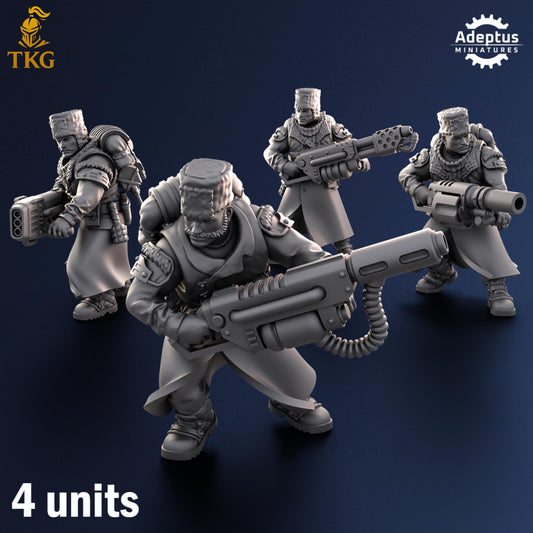 Coldreach Regiment Special Weapons Team by Adeptus Miniatures | 3D printed Tabletop Miniatures