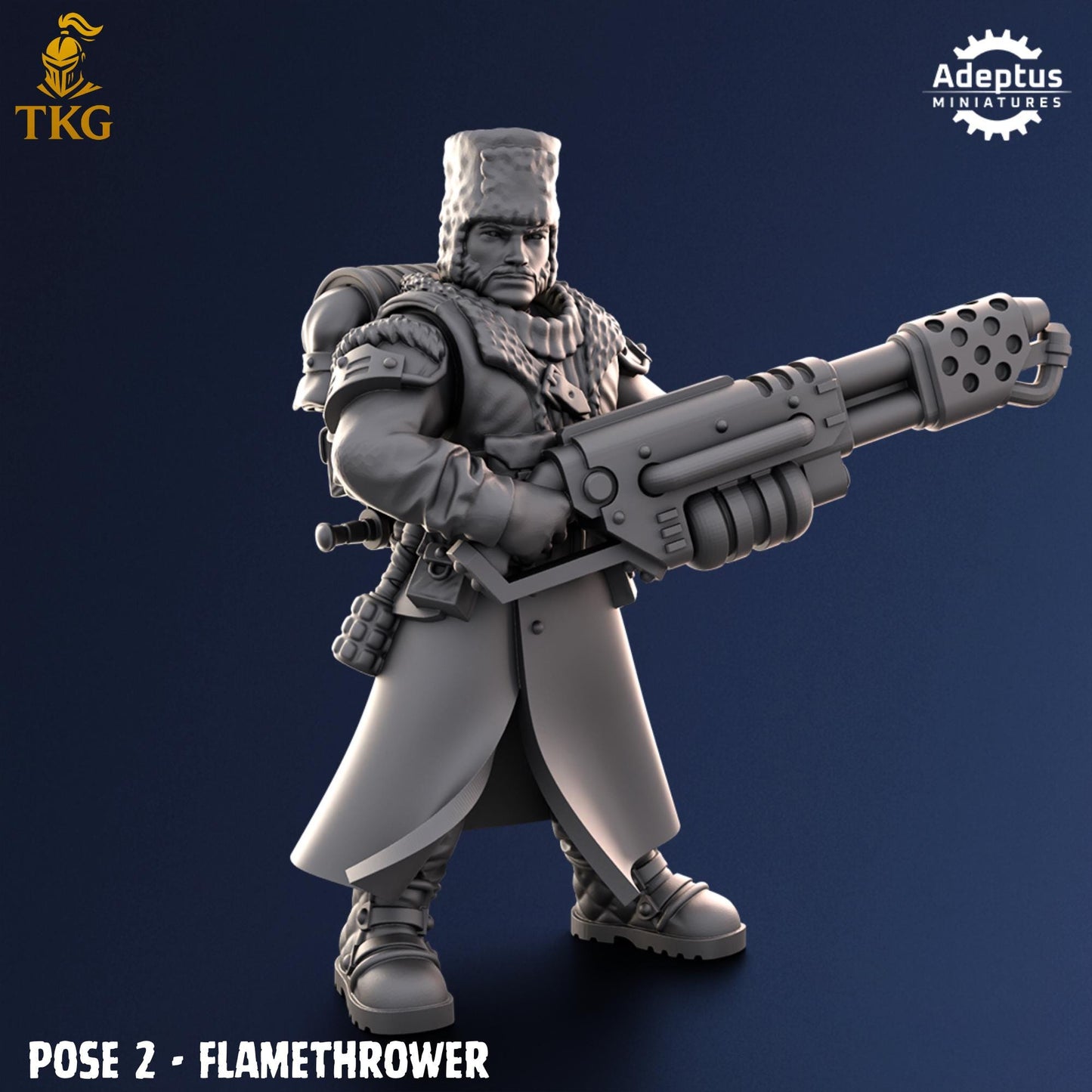 Coldreach Regiment Special Weapons Team by Adeptus Miniatures | 3D printed Tabletop Miniatures